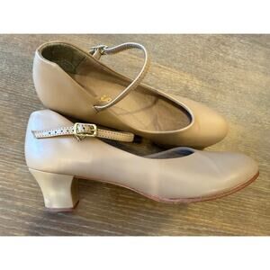 CAPEZIO Jr Footlight Character Shoes Dance Jazz Musical Theatre Women 9.5